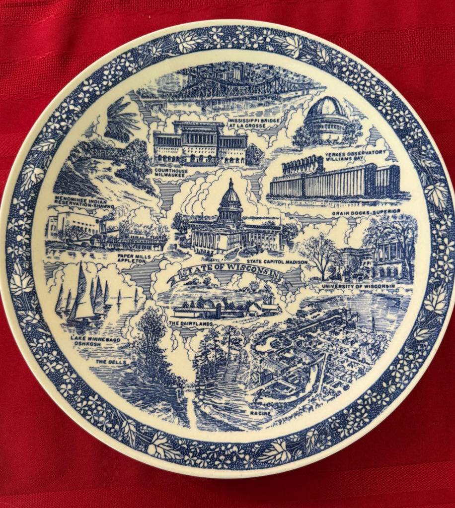Americana Collectable Plate and Flag Set - image 14 of 15