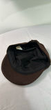 Navy blue Lands' End puffer coat with Adrienne Landau Studio scarf, brown cap and gloves - thumbnail 12 of 13