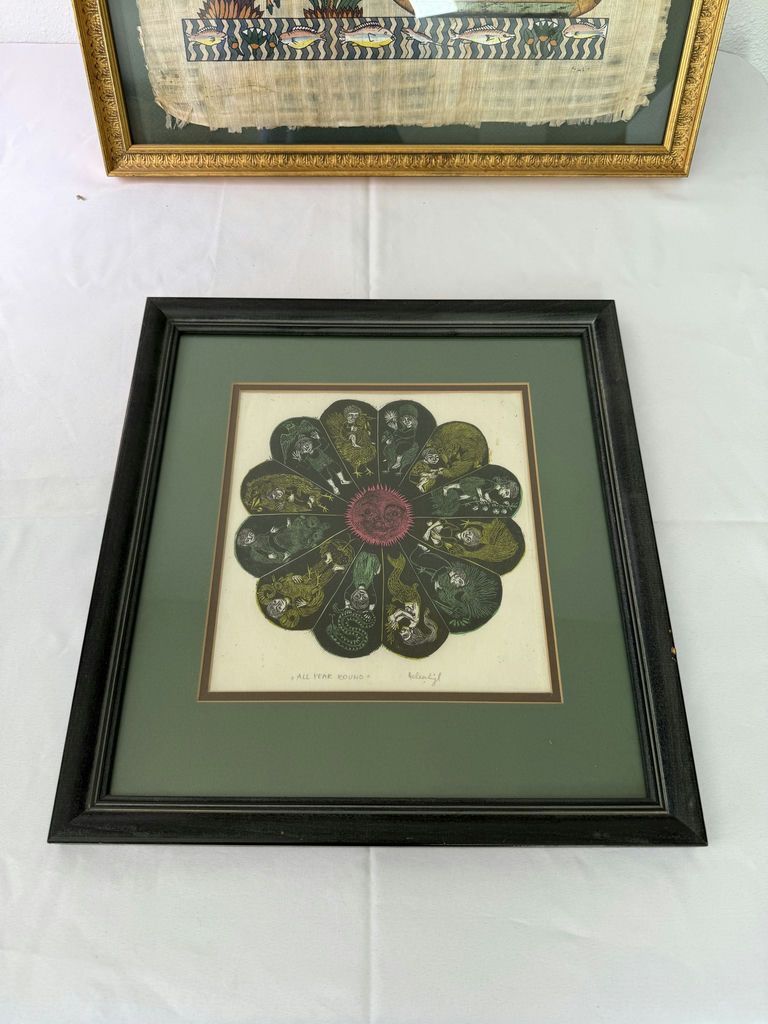 Two Unique Framed wall art - image 6 of 9