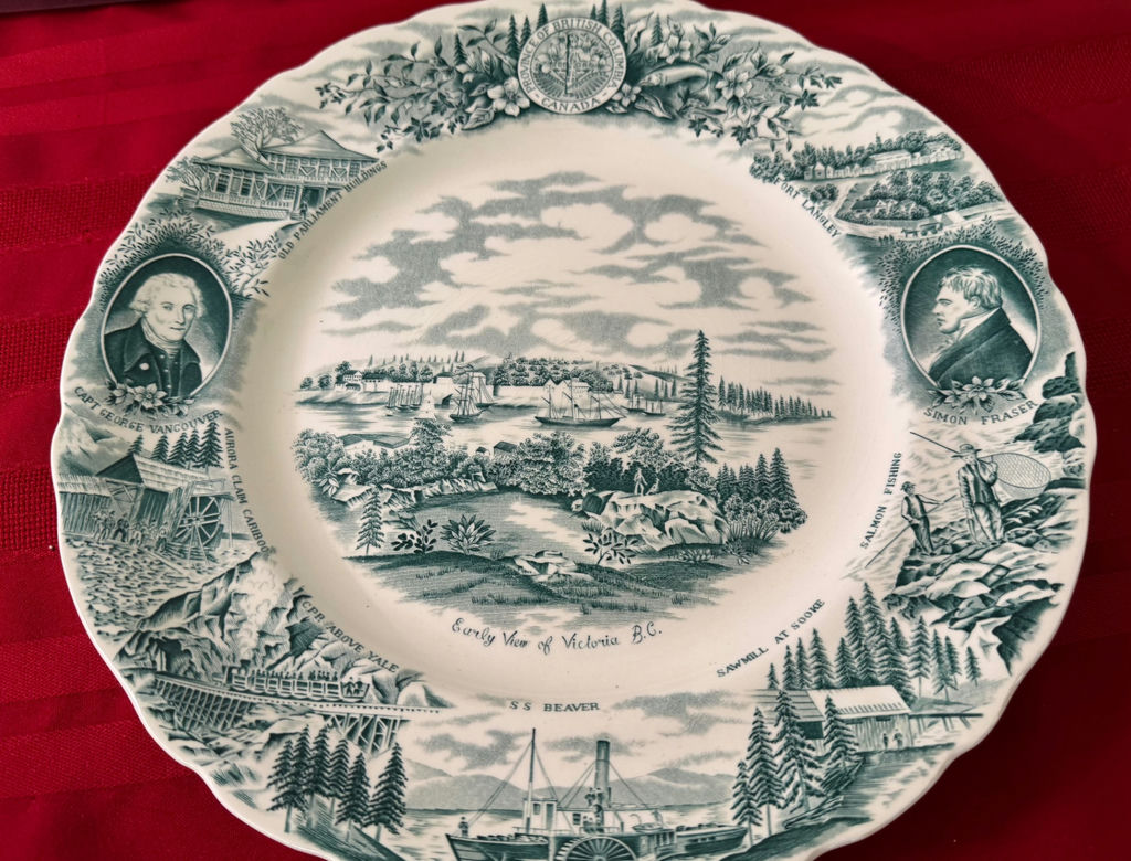 Americana Collectable Plate and Flag Set - image 6 of 15