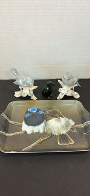 Bird Figurines and Tray - Image 1 of 9