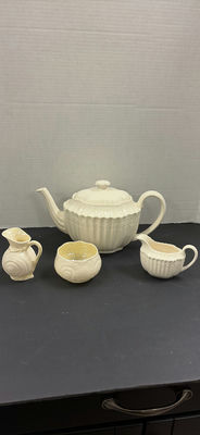 Ceramic Teapot and Serving Pieces - Image 1 of 13
