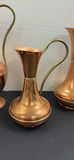 Three Copper Pitchers with Brass Handles - thumbnail 4 of 9