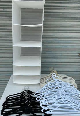 IKEA Closet Storage And Over 50 Hangers - Image 1 of 4
