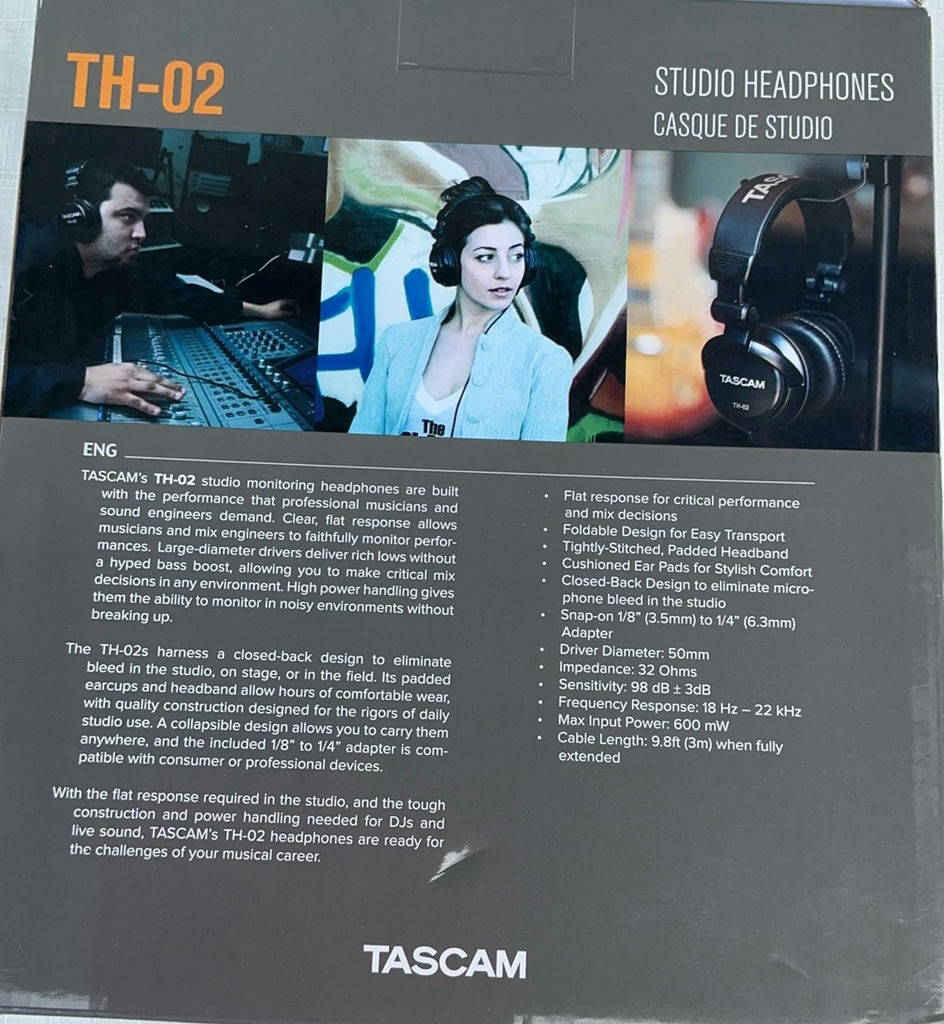 Tascam DP-006 Digital Multitrack Recorder and TH-02 Studio Headphones - image 4 of 4