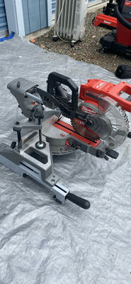 Milwaukee Fuel brushless cordless circular saw on a metal stand - Image 1 of 6