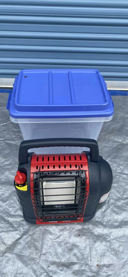Portable propane heater with propane cylinder - Image 1 of 5