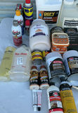 Assorted woodworking adhesives, finishes, fillers, and a Wagner heat gun - thumbnail 1 of 4