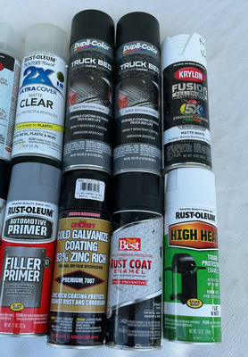 Assorted spray paint cans, primers, sealants, and coatings - Image 1 of 4