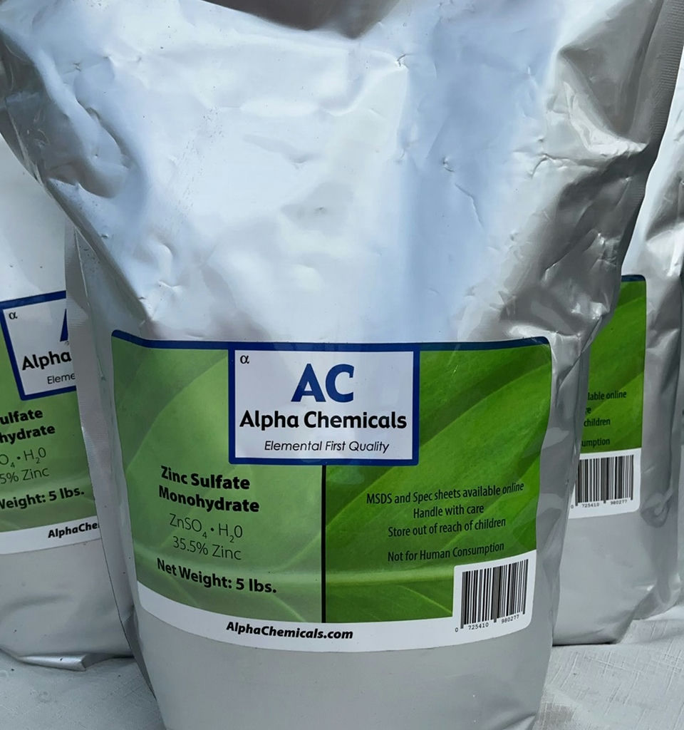 Hydrogen peroxide, isopropyl alcohol, and zinc sulfate monohydrate containers - image 2 of 4