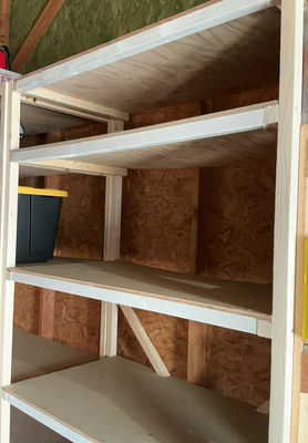 Three Home Built Wood Storage Shelves - Image 1 of 4