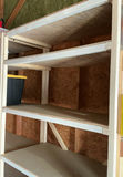 Three Home Built Wood Storage Shelves - thumbnail 1 of 4