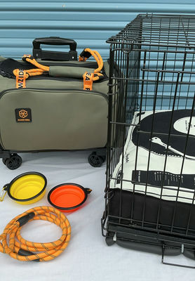 Soft Sided Travel Crate And Metal Crate - Image 1 of 9