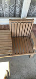 Wooden Bench with Center Table - thumbnail 5 of 6