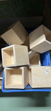 Assorted Wooden Craft Boxes, Mesh Frames, and Wood Panels - thumbnail 2 of 4