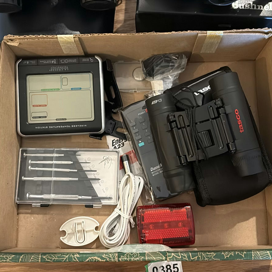 Binoculars and Assorted Electronic Accessories - image 2 of 3