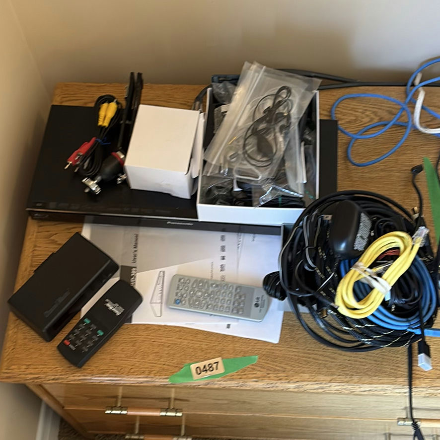 Panasonic Blu-ray Player, Media Accessories, and Cables - image 1 of 4