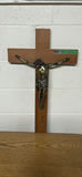 Wooden Crucifix with Metal Jesus Figure - thumbnail 1 of 3