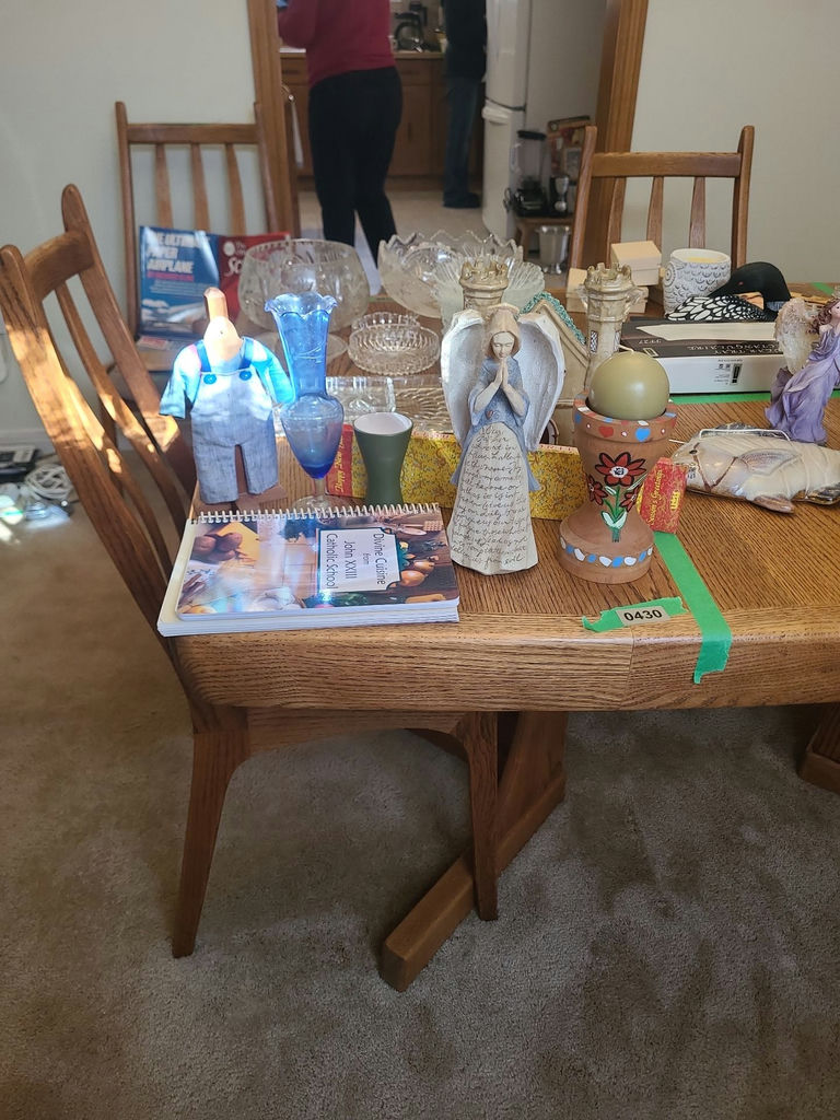 Assorted Decorative Figurines, Glassware, and Cookbooks - image 1 of 8