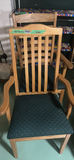 2 Wooden Armchair with Upholstered Seat - thumbnail 1 of 5