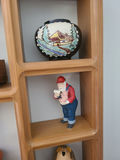 Wooden Wall Display Shelf with Decor Figurines - thumbnail 3 of 5