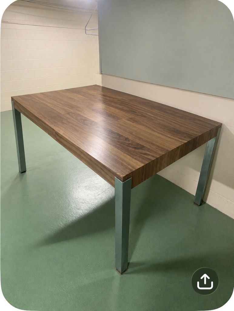 Table with Metal Legs - image 1 of 5