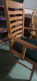 2 Wooden Armchair with Upholstered Seat - thumbnail 3 of 5