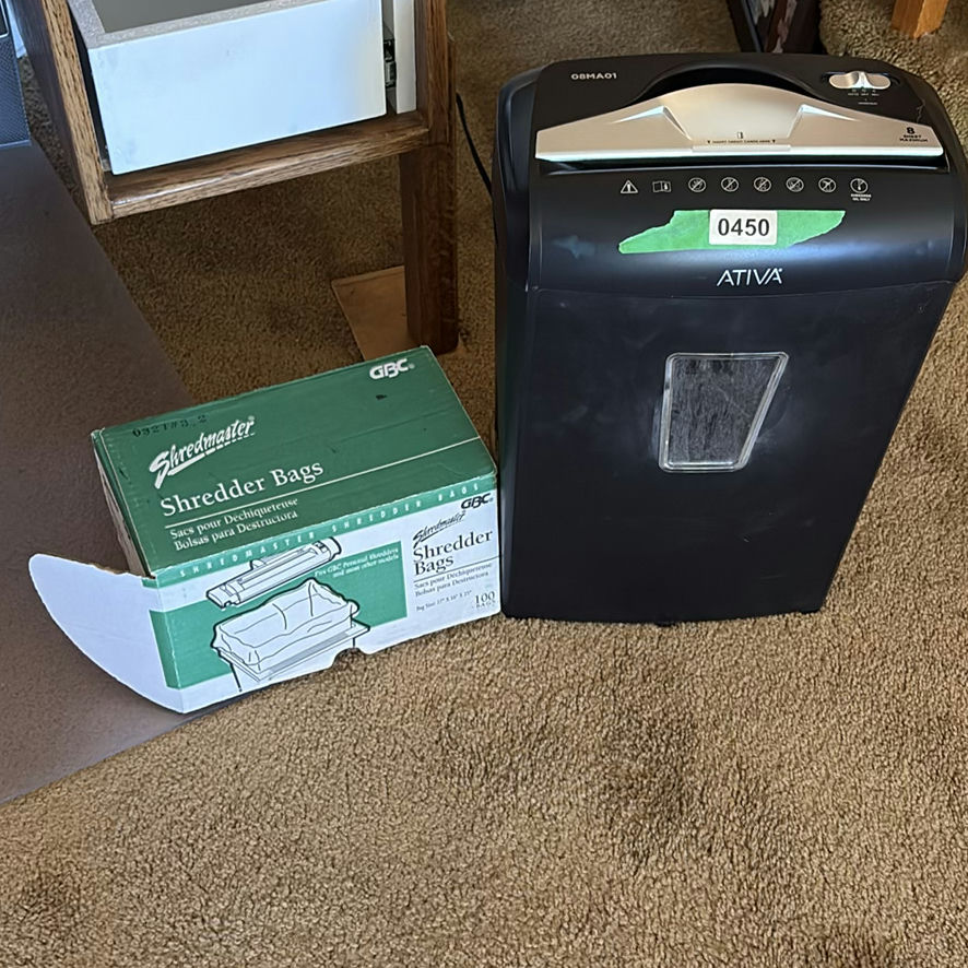 Ativa Paper Shredder and Shredder Bags - image 1 of 3