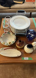 Assorted Ceramic and Glass Serving Pieces with Plate Set - thumbnail 1 of 6
