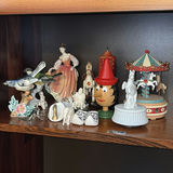 Assorted Figurines and Carousel Music Box - thumbnail 1 of 2