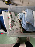 Plastic Storage Bin with Assorted Linens - thumbnail 3 of 3