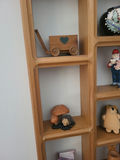 Wooden Wall Display Shelf with Decor Figurines - thumbnail 2 of 5