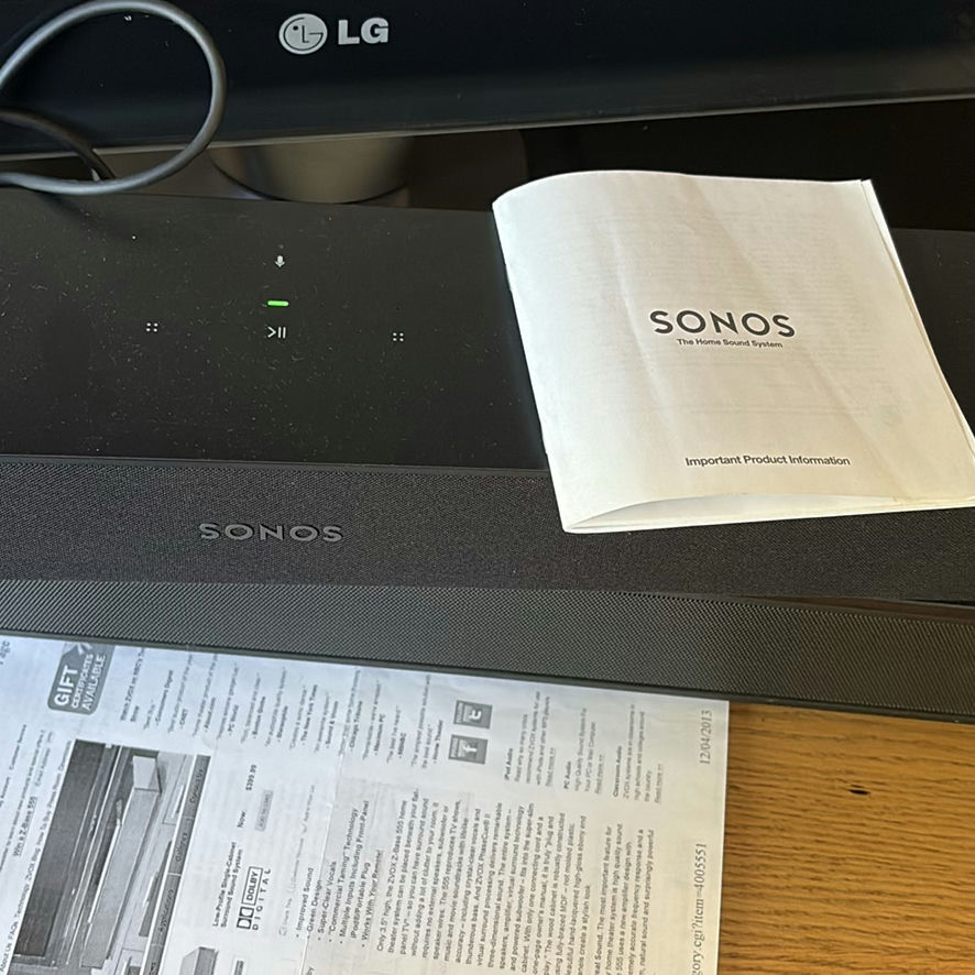 Sonos Soundbar and ZVOX Speaker System - image 2 of 4