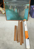 Wood Easel. Framed Painting - thumbnail 1 of 6