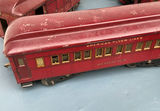 Vintage American Flyer Lines red passenger train cars with track - thumbnail 5 of 13