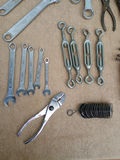 Assorted hand tools including wrenches, pliers and cutters - thumbnail 2 of 4