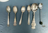 Floral teacups and saucers with vintage spoons - thumbnail 4 of 4