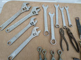 Assorted hand tools including wrenches, pliers and cutters - thumbnail 4 of 4
