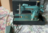 Vintage Premier 100 Deluxe Sewing Machine with Motor in Case - thumbnail 1 of 8
