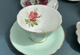 Vintage Porcelain Tea Cups And Saucers - thumbnail 3 of 11