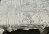 Antique Crocheted Twin Bedspread - thumbnail 3 of 4