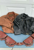 2 Leather Jackets And Belt - thumbnail 1 of 11