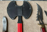 Assorted Knives, Machetes, and a Decorative Zombie-Killer Axe - thumbnail 2 of 9