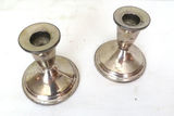 Pair of Sterling Silver Weighted Candlesticks - thumbnail 1 of 5