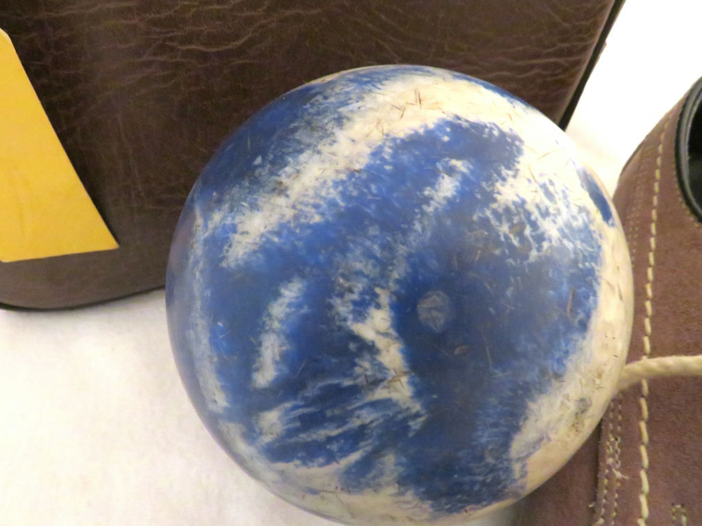 Candlepin Bowling Balls, Shoes, and Bag - image 3 of 7