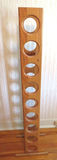 Mid-century Modern Oak Wine Rack Tower - thumbnail 3 of 5