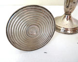 Pair of Sterling Silver Weighted Candlesticks - thumbnail 2 of 5