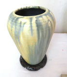 4 piece pottery lot vases and tile some signed - thumbnail 6 of 9