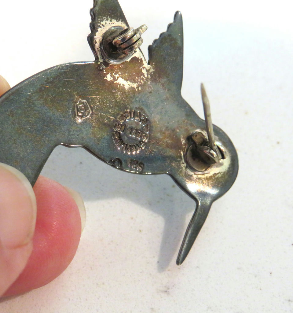 Variety of Pins Brooches Some Sterling Silver Mexico - image 7 of 7