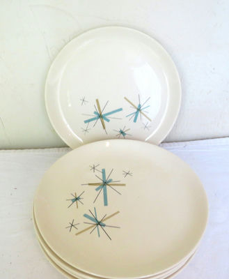 7 Vintage MCM Salem North Star plates - Image 1 of 6